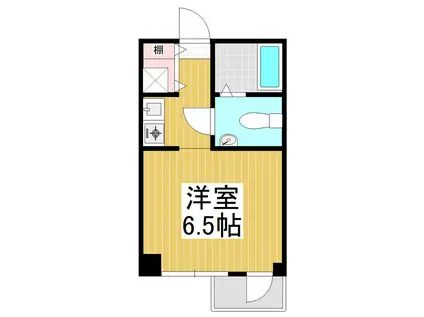 アーベイン朝倉(1K/3階)の間取り写真