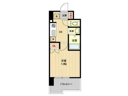 レジディア仙台原ノ町(1K/10階)の間取り写真