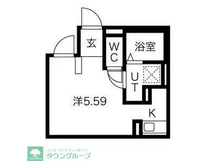 BUZZ西台II(ワンルーム/4階)の間取り写真