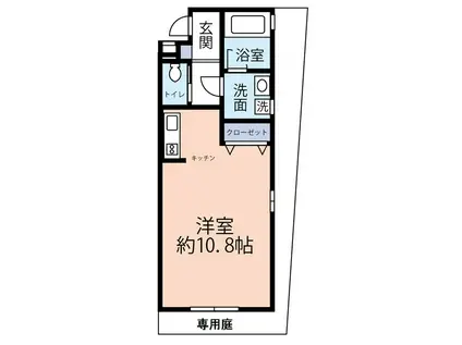 ワコーレヴィアーノ須磨寺町(ワンルーム/1階)の間取り写真