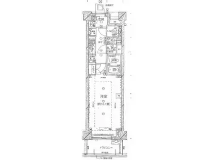 レグノ・スイート三軒茶屋(1K/5階)の間取り写真