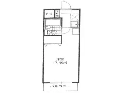 メゾンMEG(ワンルーム/4階)の間取り写真