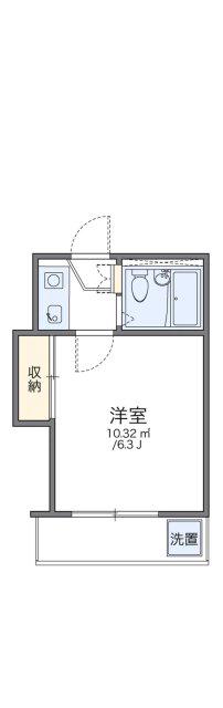 レオパレス新伊丹第2(1K/2階)の間取り写真