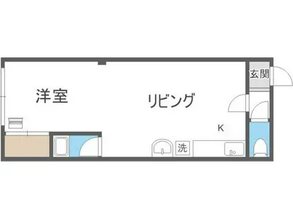 第11松井ビル(1LDK/3階)の間取り写真