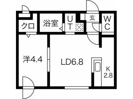 グランメール本郷通(1LDK/2階)の間取り写真