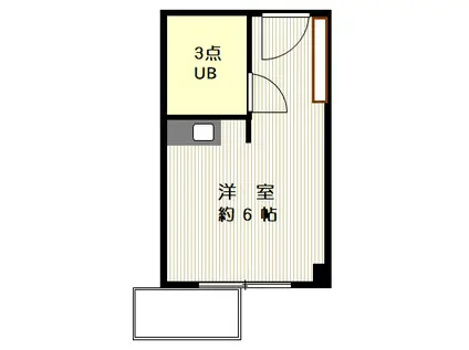 アルベルゴ御茶ノ水(ワンルーム/8階)の間取り写真