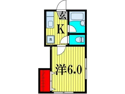 プール・ド・ネージュE・A(1K/1階)の間取り写真