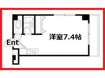 エクセル ミニュウ(ワンルーム/2階)の間取り写真