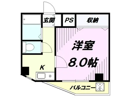 アヅマ第3ビル(1K/3階)の間取り写真