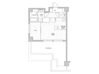 エヌステージニシクニタチ(1DK/6階)の間取り写真