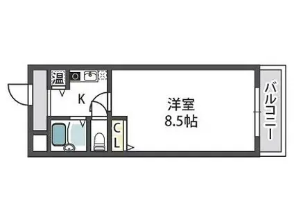 ヴェローナI(1K/7階)の間取り写真