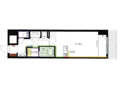 レジディア目白(ワンルーム/7階)の間取り写真