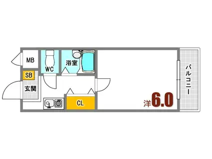 メゾン岩滝(1K/4階)の間取り写真