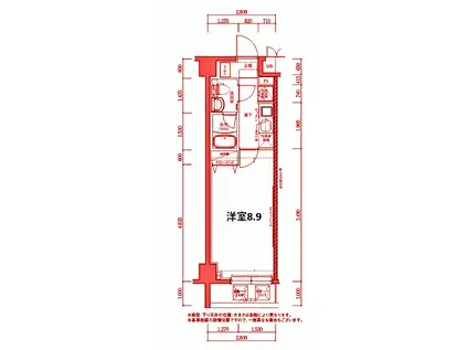 CION KAWASAKI サウス(1K/7階)の間取り写真