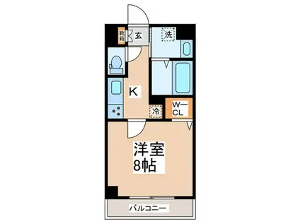 MINOR(ワンルーム/2階)の間取り写真