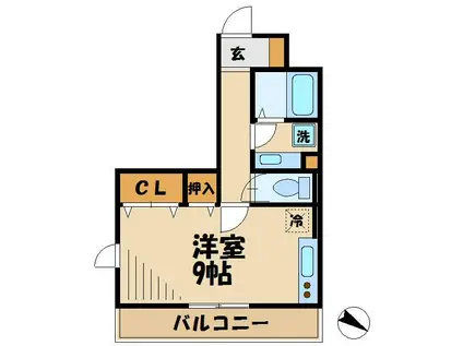 アネックス永山(ワンルーム/3階)の間取り写真