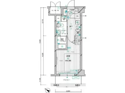 メインステージ川崎III(1K/1階)の間取り写真