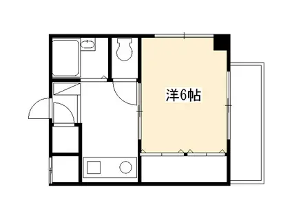 プチソレイユ(1K/2階)の間取り写真