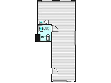 グランデ出雲(ワンルーム/2階)の間取り写真