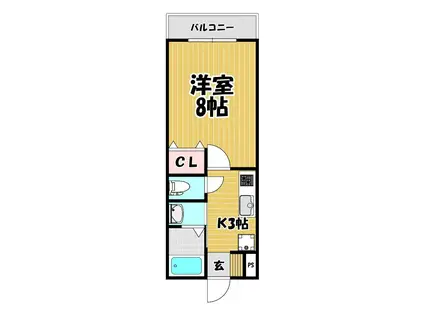 DON CREST SHINYASHIKI(1K/1階)の間取り写真