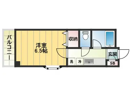 メゾン21(1K/3階)の間取り写真