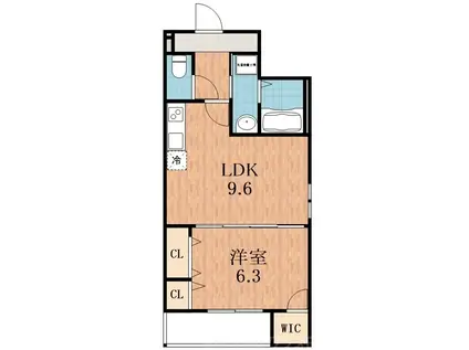 FUJIPALACE 桜 西今川I番館(1LDK/2階)の間取り写真