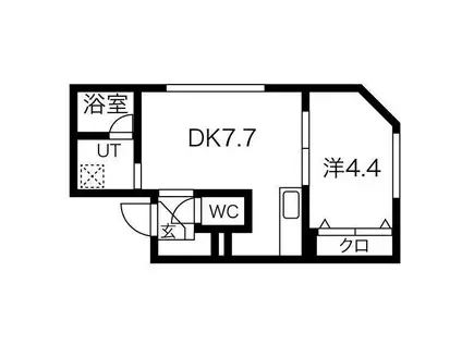 グランマーチ中島公園(1LDK/5階)の間取り写真