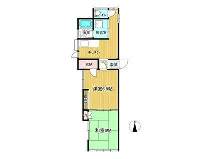 モンヴェール(2K/1階)の間取り写真