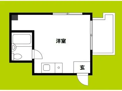 隆翔 今里(ワンルーム/2階)の間取り写真