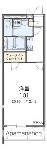 クレイノコンフォルト(1K/2階)の間取り写真