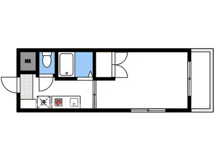 ネクサス大塚西(1K/3階)の間取り写真