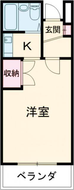 ネオコーポ四條畷(1K/3階)の間取り写真