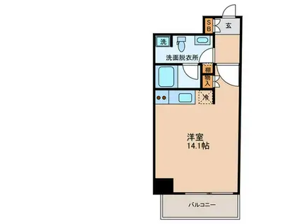 南堀江アパ-トメントシエロ(ワンルーム/7階)の間取り写真