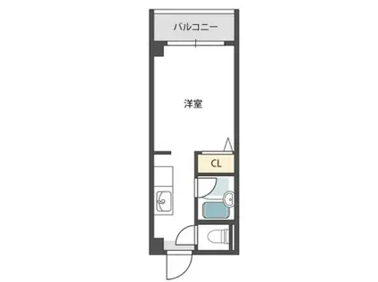 シティライフエステート難波南(1K/12階)の間取り写真