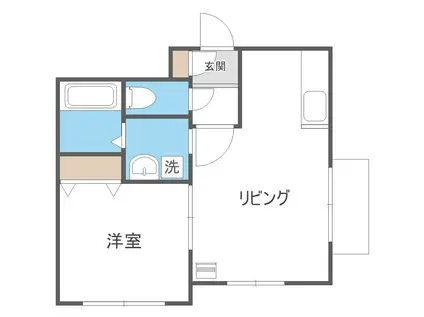 ORION22(1LDK/3階)の間取り写真