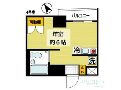 グランマーレ早稲田(ワンルーム/6階)の間取り写真