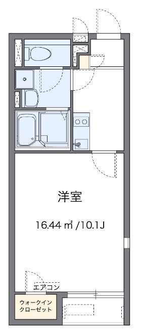 東武東上線 朝霞台駅 徒歩26分 2階建 築13年(1K/2階)の間取り写真