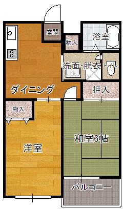いずみハイツ(2DK/3階)の間取り写真