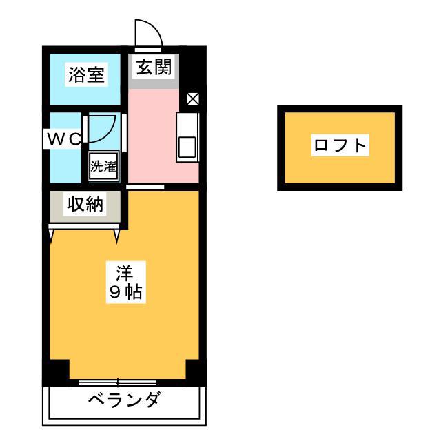 サンコウビル(1K/7階)の間取り写真