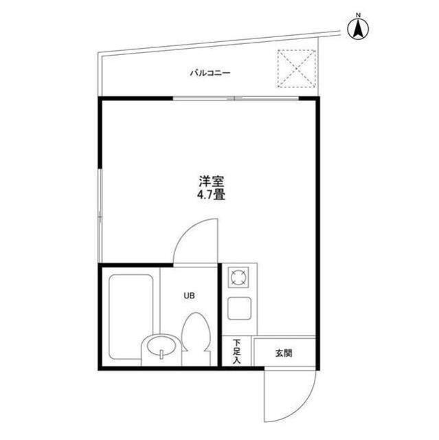 シャンテ十条仲原(ワンルーム/1階)の間取り写真