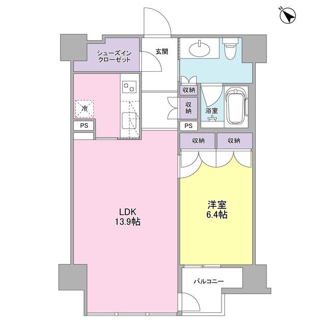 フォレストタウン参宮橋(1LDK/3階)の間取り写真