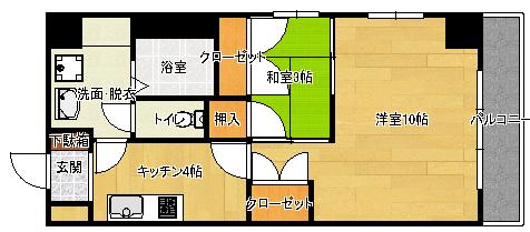 エイトバレー26(2K/3階)の間取り写真