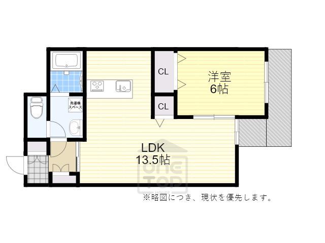 アミル5番館(1LDK/1階)の間取り写真