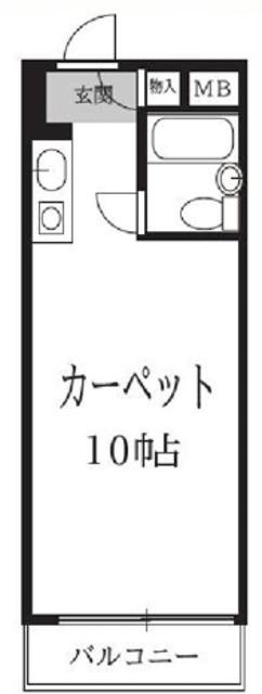 プロスペアー中野(ワンルーム/5階)の間取り写真