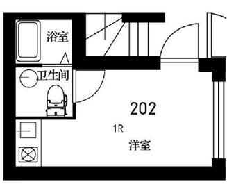 都営大江戸線 西新宿五丁目駅 徒歩6分 3階建 築5年(ワンルーム/2階)の間取り写真