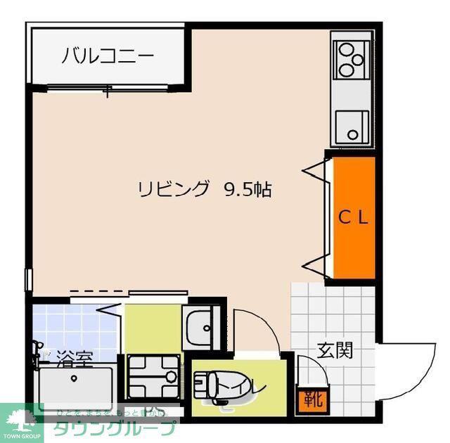 ライゼスト新柏(ワンルーム/1階)の間取り写真