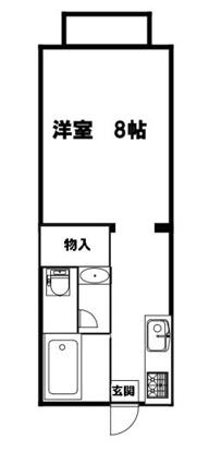 カサ・デ・ソーラ(1K/1階)の間取り写真