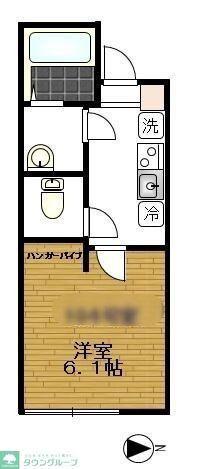 アザーレ・クオン(1K/3階)の間取り写真