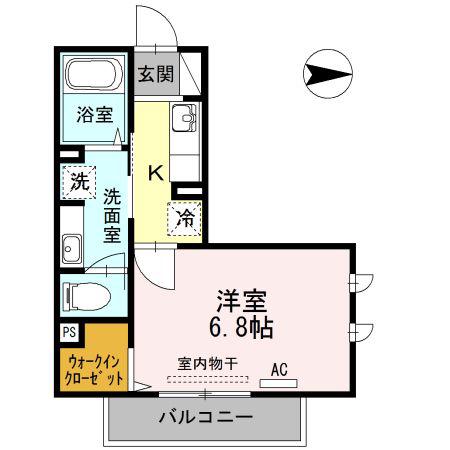 グラディート高田馬場(1K/3階)の間取り写真