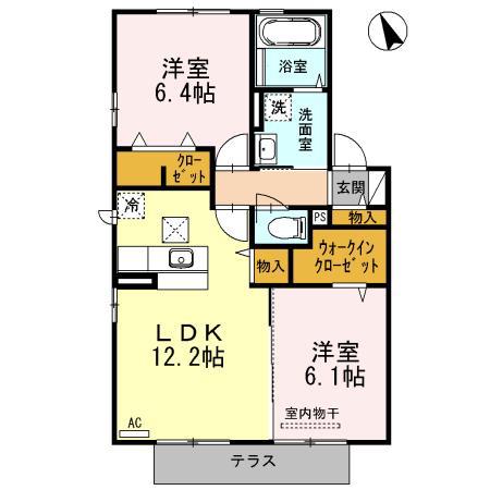 ドリーム・キャンパスIII(2LDK/2階)の間取り写真